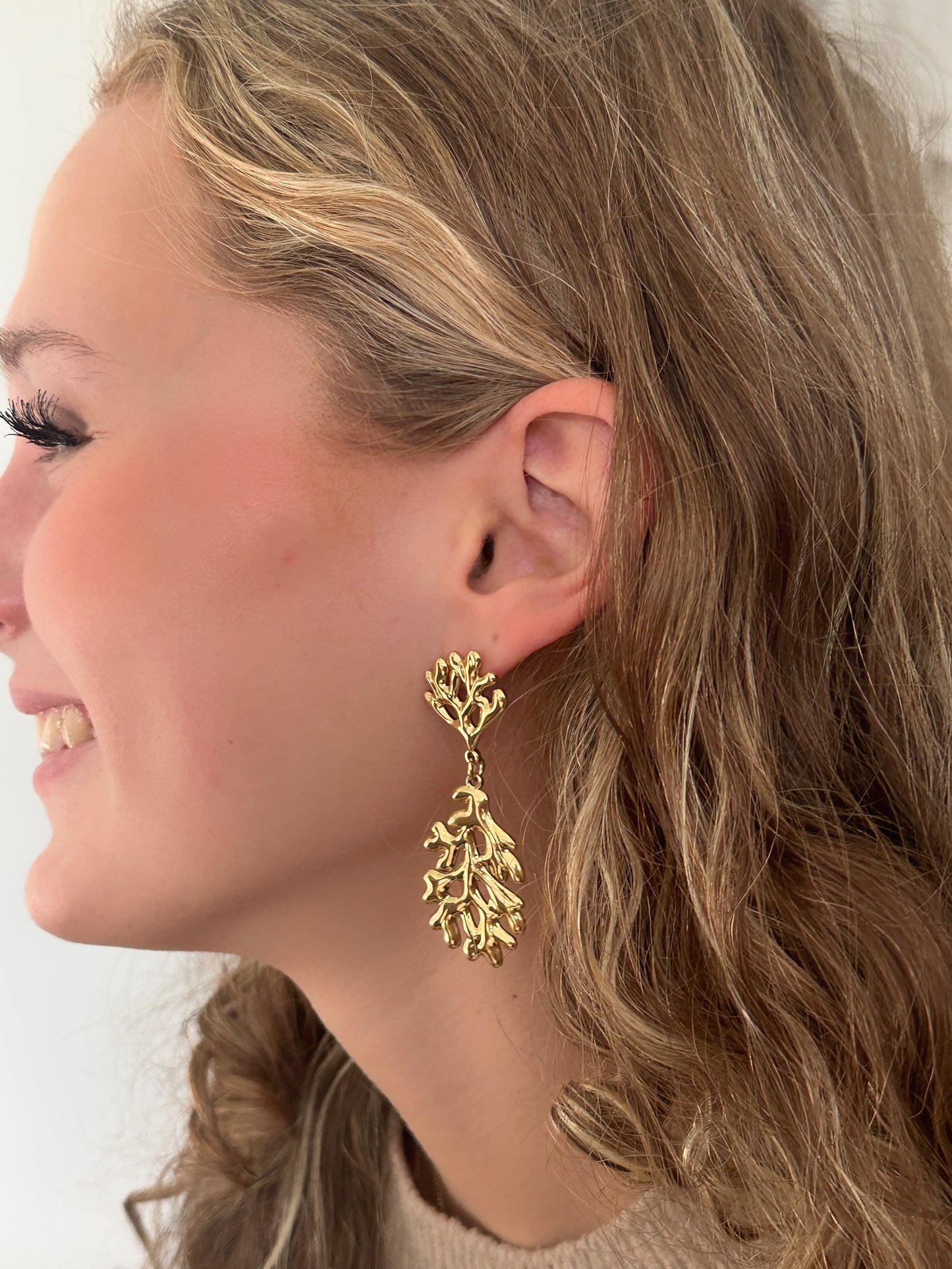 Coral Earrings