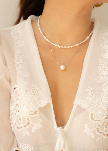 Amihan Floating Pearl Necklace