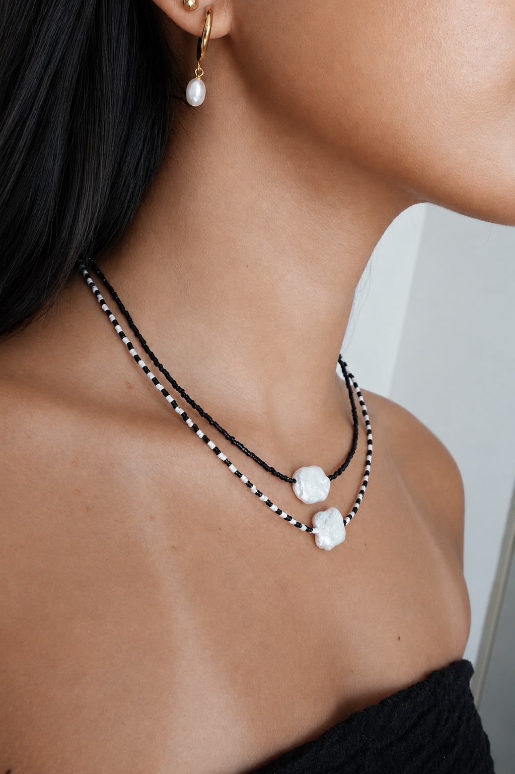 Siargao Necklace B&W